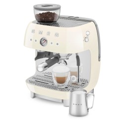 Smeg Αυτόματη Μηχανή Espresso 1650W Πίεσης 20bar με Μύλο Άλεσης Μπεζ EGF03CREU