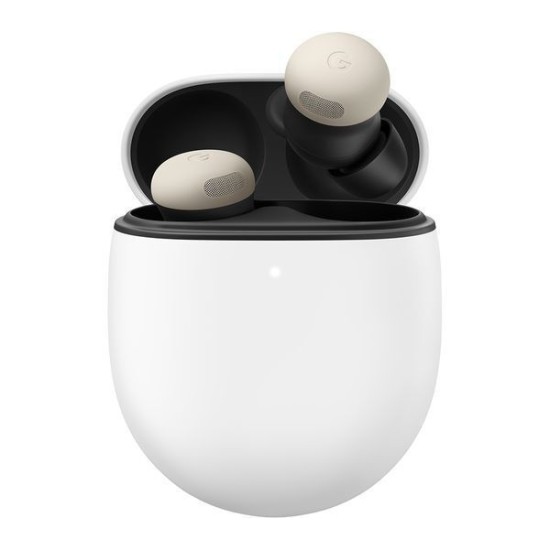 Google Pixel Buds Pro 2 Bluetooth Handsfree Ακουστικά με Αντοχή στον Ιδρώτα και Θήκη Φόρτισης Porcelain