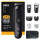 Braun All-in-one Series 5 Σετ Επαναφορτιζόμενης Κουρευτικής Μηχανής Μαύρο AIO5540
