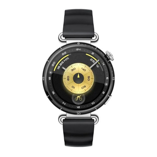 Huawei Watch GT 6 Stainless Steel 41mm Αδιάβροχο με Παλμογράφο (Black)